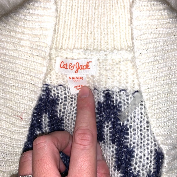 Cat & Jack Girls Cardigan Afghan 6x - Picture 5 of 10